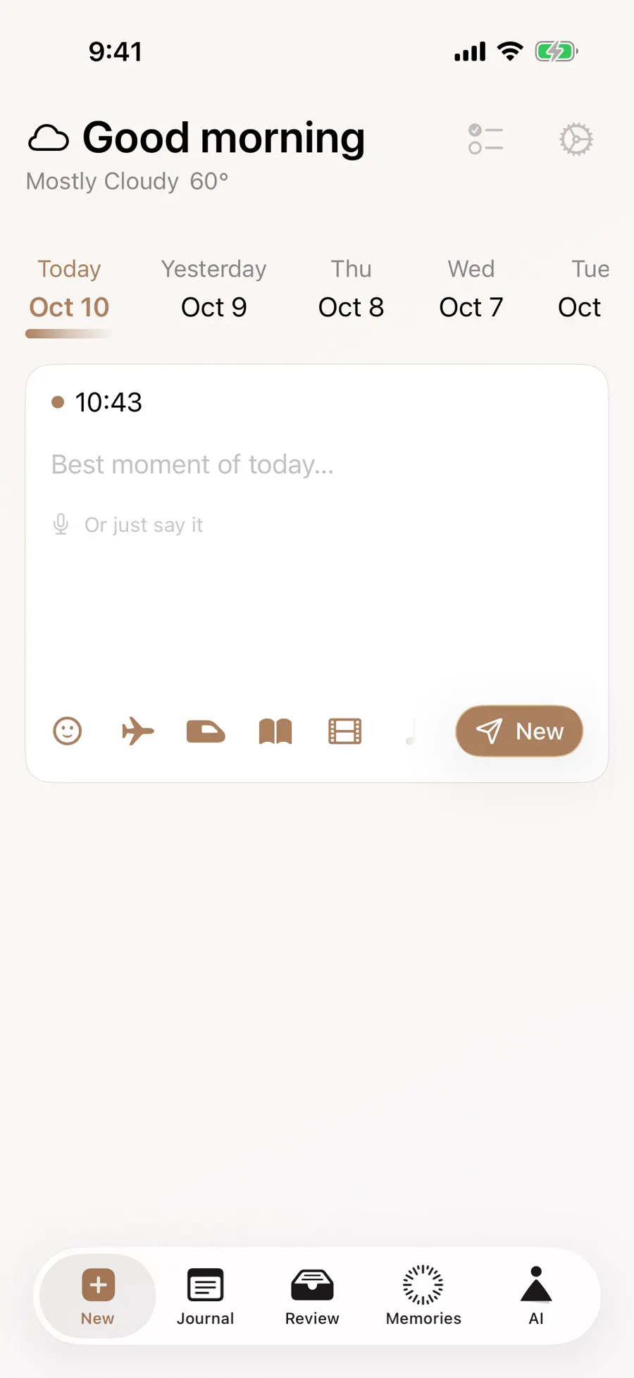 English entry editor with a book icon in the bottom attachment row