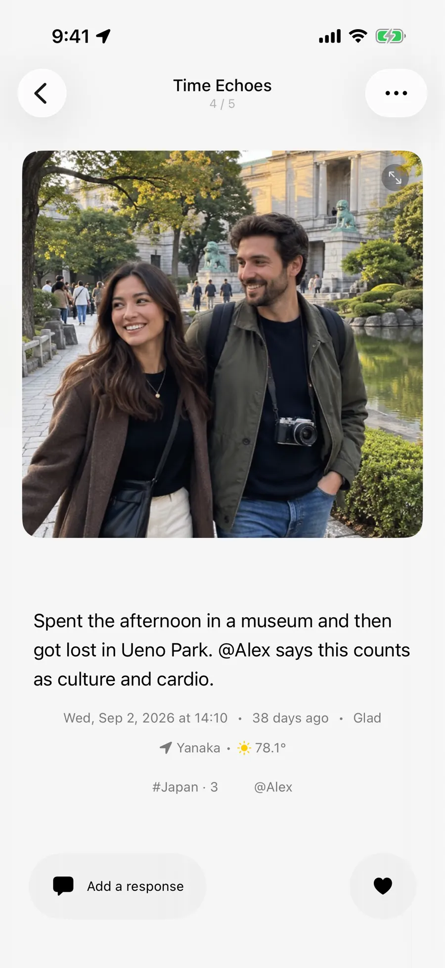 Older entry about Alex and a museum opened from Time Echoes